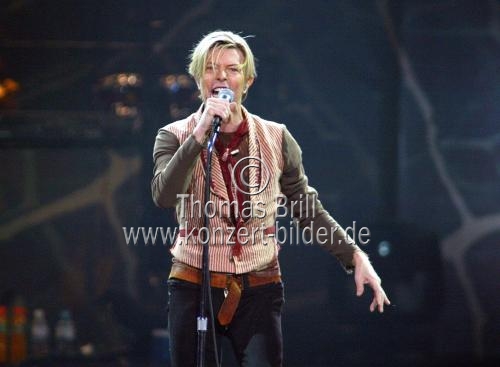 Britischer Rock-Sänger David Bowie gastiert auf 